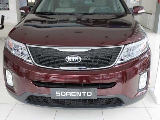 Bán Kia Sorento máy dầu 2017, màu đỏ, trả trước 170tr