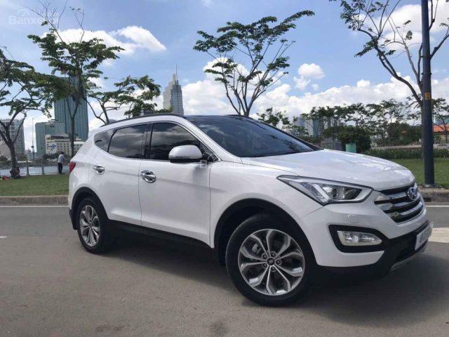 Bán Hyundai Santa Fe đời 2015, màu trắng