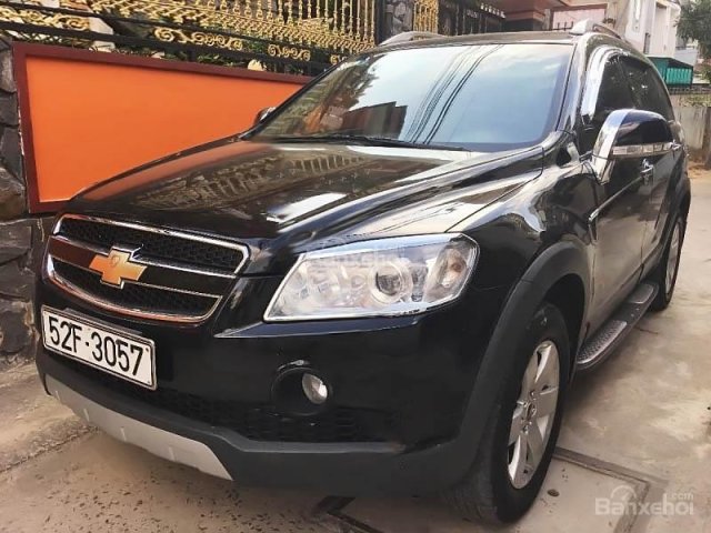 Cần bán Chevrolet Captiva LT đời 2007, màu đen số sàn, 327tr