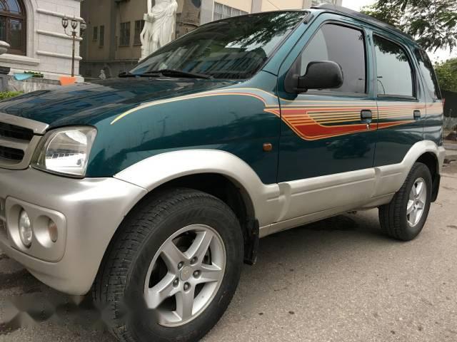 Bán xe Daihatsu Terios số sàn, 2 cầu điện, máy xăng, đời 2004, màu xanh, biển HN