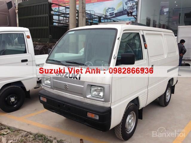 Bán Suzuki tải Van, xe tải cóc, xe mới 100%, màu trắng, có sẵn giao ngay, giá chỉ 284 triệu