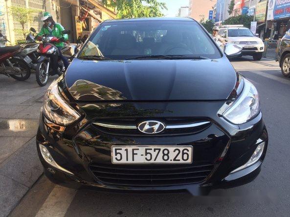 Cần bán xe Hyundai Accent AT đời 2015, màu đen, nhập khẩu số tự động