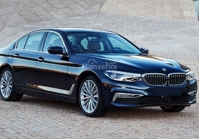 Bán xe BMW 5 Series 520d đời 2017 thế hệ mới nhất, màu xanh lam, nhập khẩu