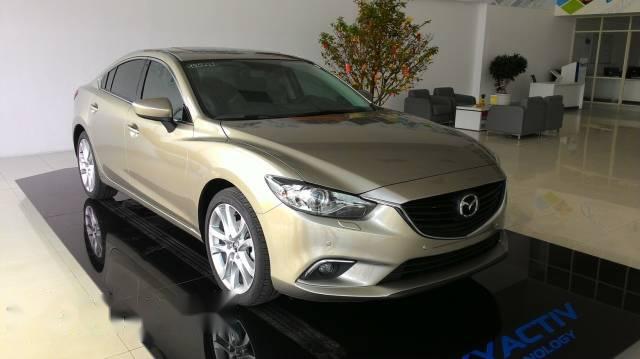 Bán xe Mazda 6 2.5L AT đời 2016, màu vàng 