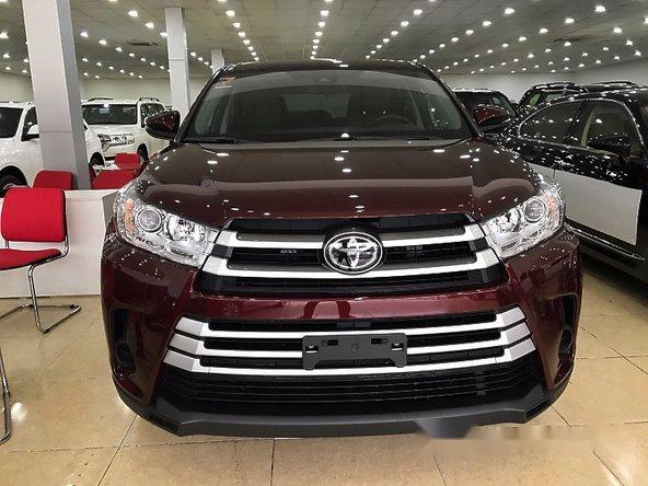 Bán ô tô Toyota Highlander LE đời 2017, màu đỏ, xe nhập