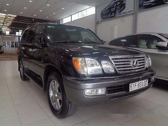 Bán Lexus LX 470 4.7 V8 AT đời 2008, màu đen, nhập khẩu nguyên chiếc