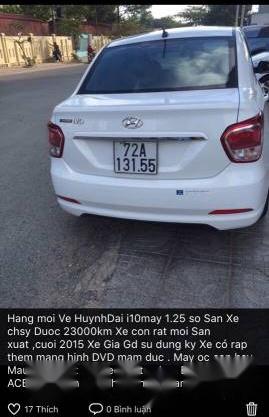 Cần bán gấp Hyundai Grand i10 năm 2015, giá 335tr