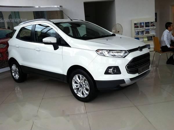 Bán ô tô Ford EcoSport Titanium 1.5l AT năm 2017, màu trắng, giá chỉ 590 triệu