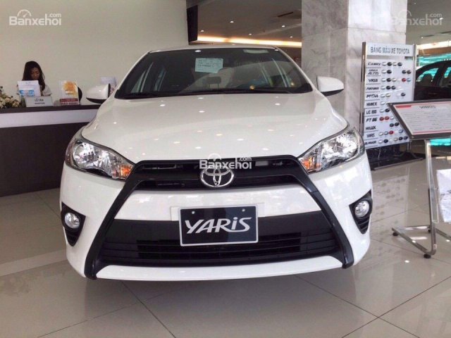 Bán Toyota Yaris 1.5E 2017 số tự động vô cấp, màu trắng, nhập khẩu chính hãng Thailand