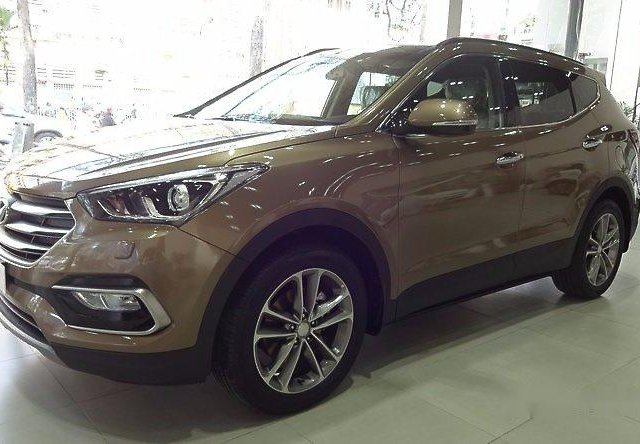 Bán Hyundai Santa Fe CRDi AWD AT 2017, màu nâu