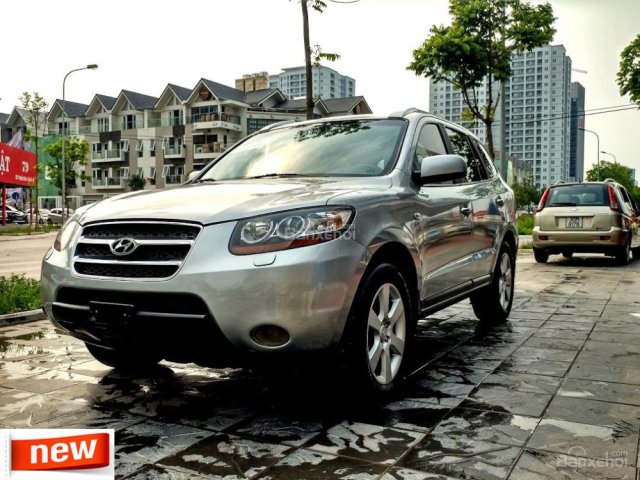 Bán Hyundai Santa Fe MLX đời 2008, màu bạc, nhập khẩu chính hãng, 535 triệu