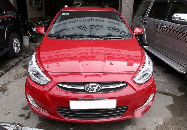 Bán xe cũ Hyundai Accent 1.4 AT năm 2014, màu đỏ, giá 495tr