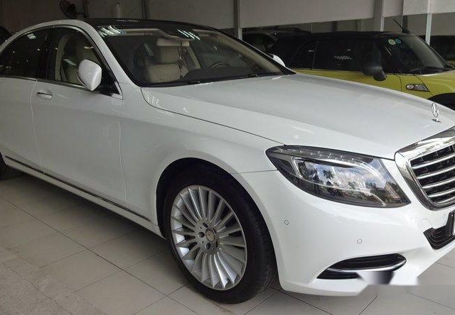 Bán xe cũ Mercedes S500L đời 2016, màu trắng, nhập khẩu nguyên chiếc