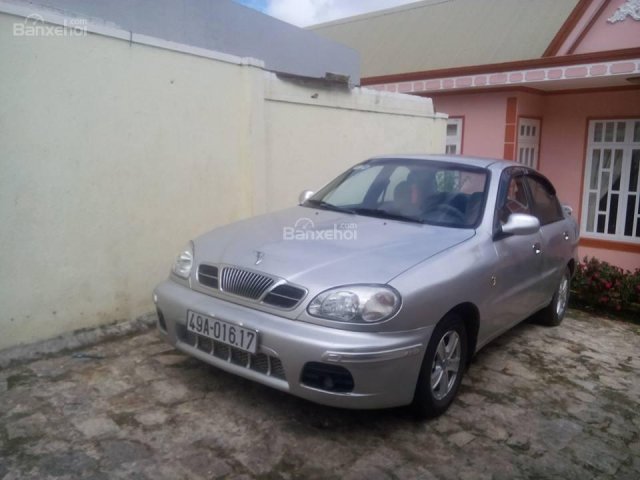 Bán Daewoo Lanos SX đời 2002, màu bạc, 125tr