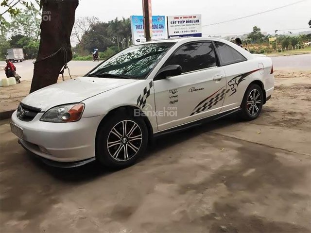 Bán Honda Civic 1.8MT 2003, màu trắng, nhập khẩu chính hãng số sàn, 325 triệu