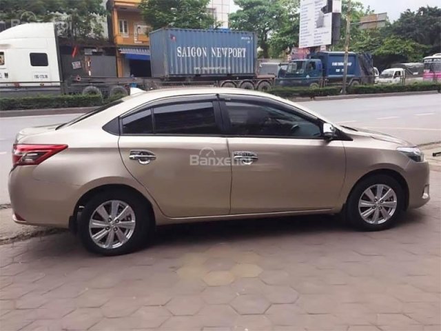 Bán xe cũ Toyota Vios 1.5G CVT đời 2016, màu ghi vàng như mới