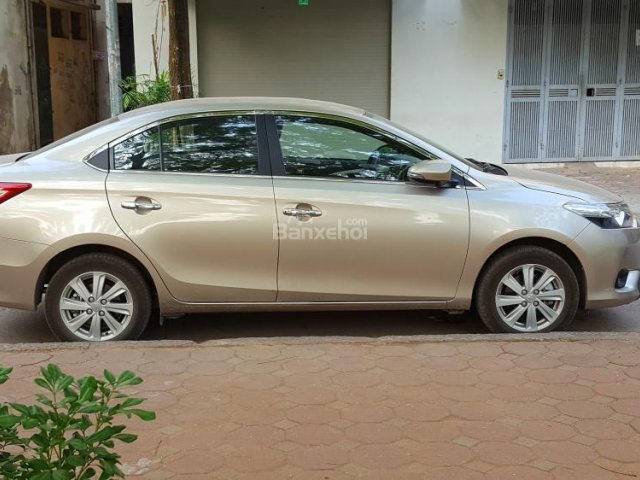 Cần bán Toyota Vios G đời 2015, màu vàng, 590tr