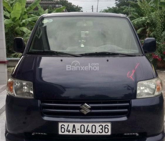 Cần bán xe Suzuki APV đời 2007, màu xanh lam xe gia đình