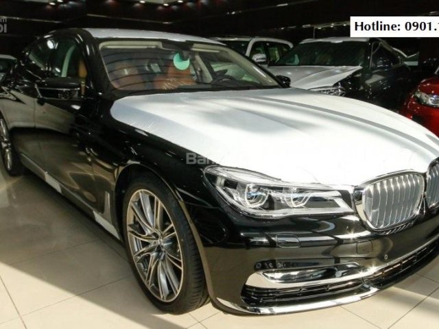 Bán BMW 7 Series 740Li model 2017, màu đen mui trắng, nhập khẩu nguyên chiếc