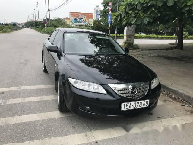 Bán xe cũ Mazda 6 đời 2003, màu đen như mới