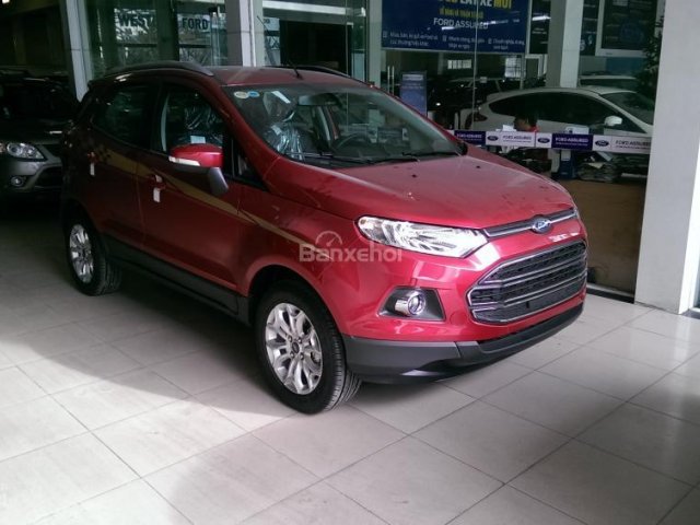 Bán ô tô Ford EcoSport Titanium năm 2017, màu đỏ, 560tr