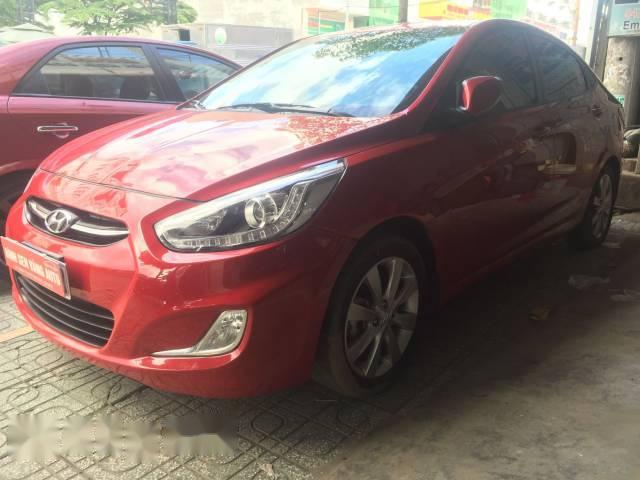 Cần bán xe Hyundai Accent Blue nhập khẩu từ Hàn Quốc sản xuất 2014, đăng ký 2015 màu đỏ