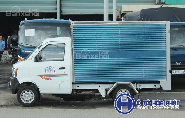 Bán xe tải Dongben 770kg thùng kín 2m5 giá rẻ, hỗ trợ trả góp đến 80%