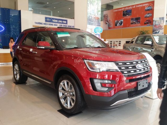 Báo giá Ford Explorer Limited 2020, tặng bậc điện, BHTV, giao ngay, trả góp 90%, lãi suất thấp