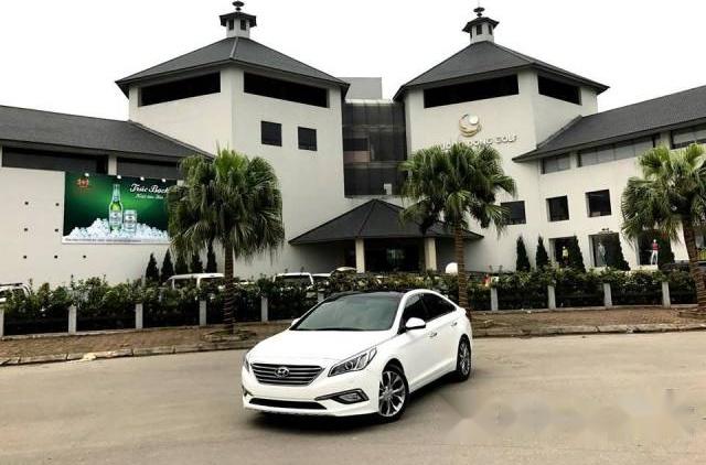 Bán xe cũ Hyundai Sonata 2015, màu trắng, nhập khẩu chính hãng, giá 850tr