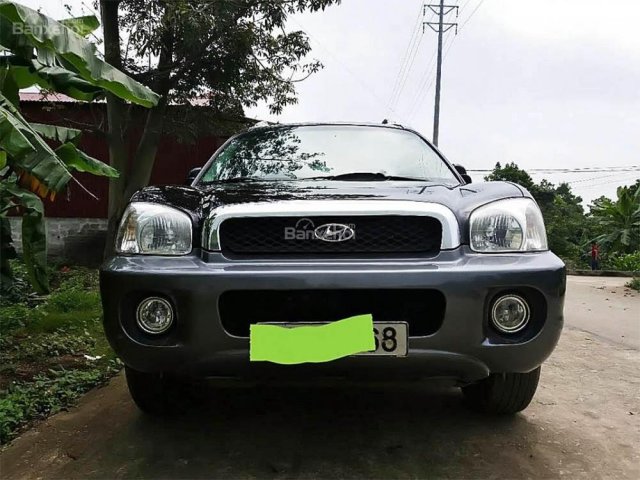 Bán xe cũ Hyundai Santa Fe Gold đời 2003, màu đen, nhập khẩu