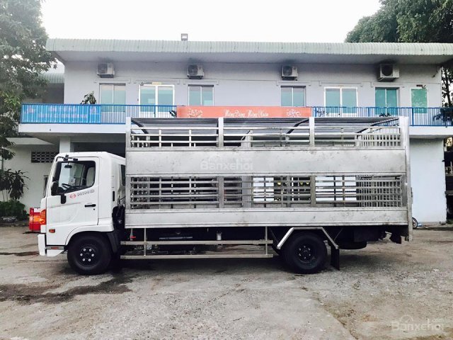 Thanh lý gấp lô xe tải Hino FC9JJSW-5,5 tấn chở gia súc thùng dài 5,7m. Giá 770tr