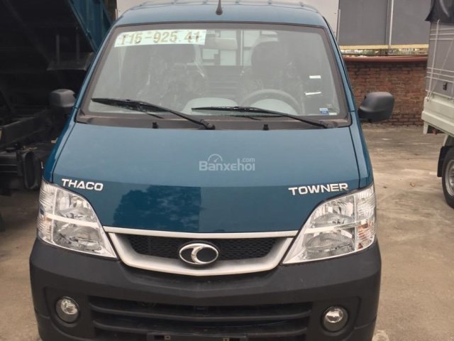 Cần bán xe Thaco Town 990 thùng bạt đời 2018, màu xanh lam