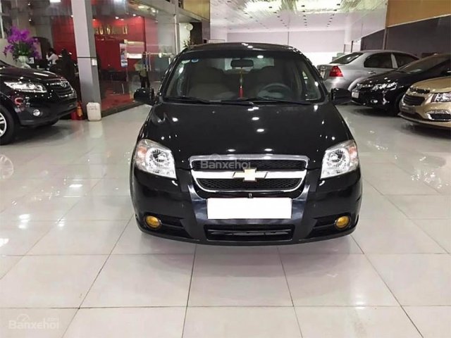 Cần bán Chevrolet Aveo 2012, màu đen số sàn, giá 385tr