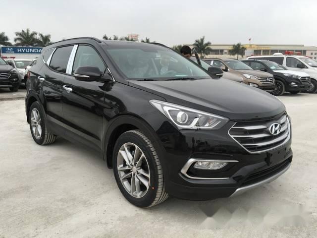 Bán xe Hyundai Santa Fe đời 2017, màu đen