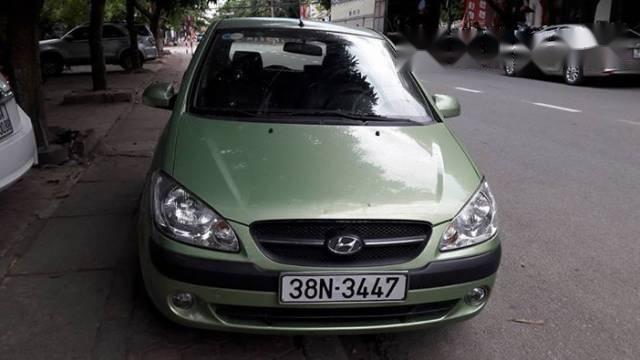 Cần bán xe Hyundai Getz đời 2009, màu xanh nõn chuối