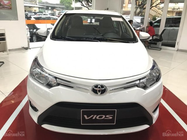 Bán xe Toyota Vios 1.5E đời 2017 giá tốt nhất, Khuyến mãi 100% thuế trước bạ trong tháng 7