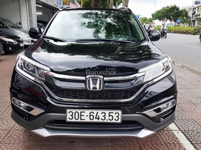 Bán Honda CR V 2.4AT đời 2016, màu đen như mới, 965tr