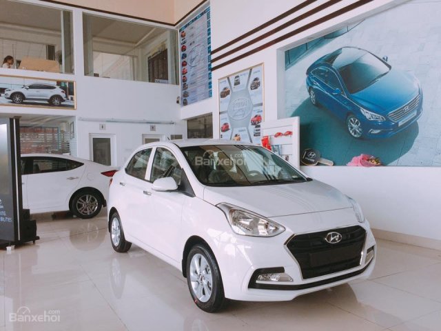 Bán xe Hyundai Grand i10 Sedan 1.2MT 2018, màu trắng - LH: 0903.545.725