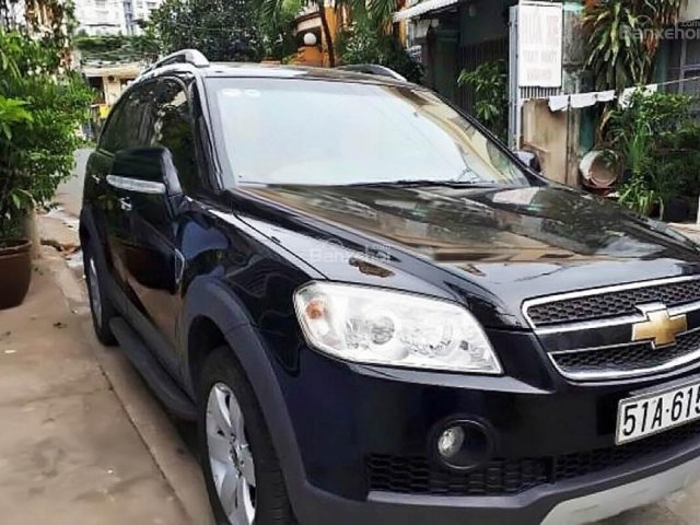 Bán Chevrolet Captiva LT 2.4 MT đời 2007, màu đen số sàn