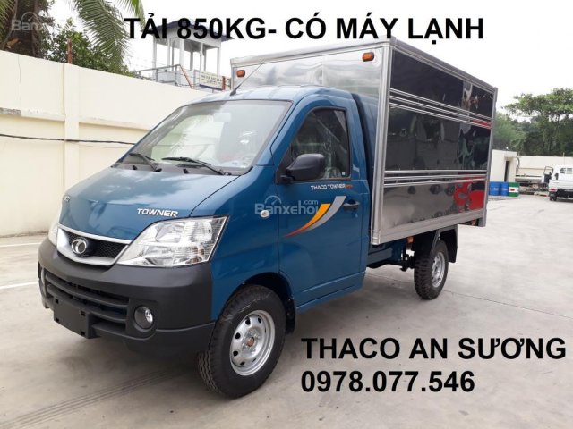 Bán xe tải 900kg, xe tải Thaco Towner 800 tải trọng 900kg, máy công nghệ Nhật Bản, tiết kiệm nhiên liệu