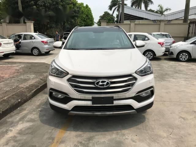 Cần bán Hyundai Santa Fe 2016, màu trắng