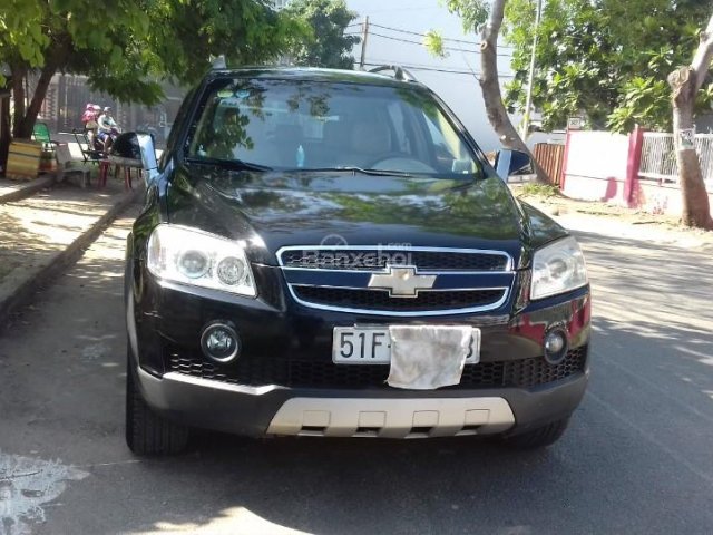 Cần bán Chevrolet Captiva đời 2008, màu đen xe gia đình