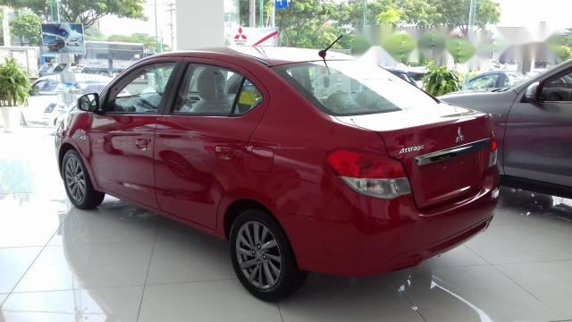 Bán xe Mitsubishi Attrage đời 2017, màu đỏ, xe nhập, giá tốt