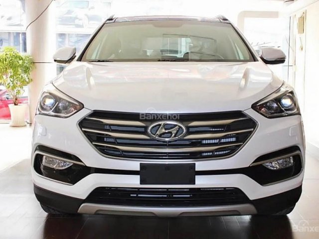 Bán xe Hyundai Santa Fe CRDi 2.2L 4WD đời 2016, màu trắng