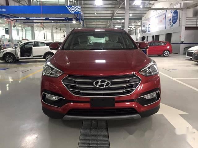 Cần bán xe Hyundai Santa Fe đời 2017, màu đỏ