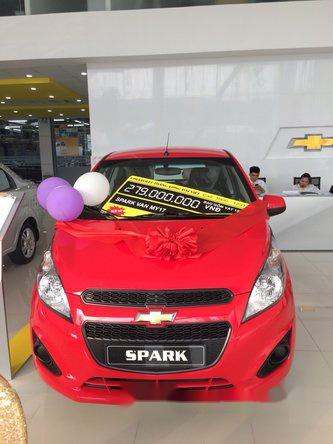 Bán xe Chevrolet Spark Van Duo đời 2017, màu đỏ