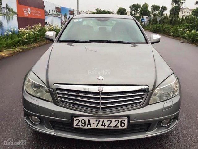 Cần bán lại xe Mercedes C200 đời 2008, màu xám xe gia đình