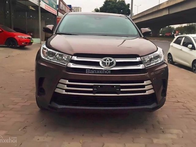 Bán Toyota Highlander 2.7 đời 2017, màu nâu, nhập khẩu nguyên chiếc