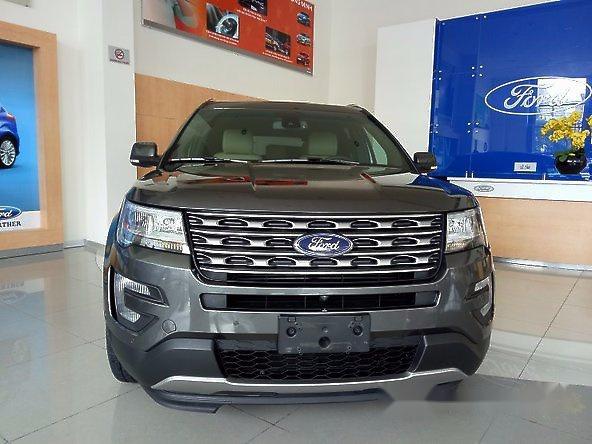 Bán ô tô Ford Explorer Limited năm 2017, màu xám