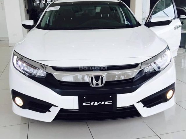 Bán ô tô Honda Civic đời 2018, màu trắng, nhập khẩu chính hãng, giá tốt, hỗ trợ trả góp, LH 0914815689